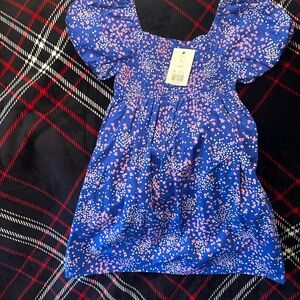 Crown & Ivy Floral Blue and Pink Dress